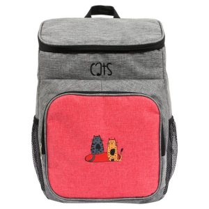 BIGGDESIGN Kühltasche Biggdesign Cats graue Kühlrucksack