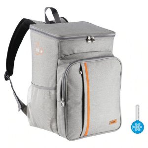 COFI 1453 Kühltasche Thermotasche Kühltasche 25 Liter Rucksack grau