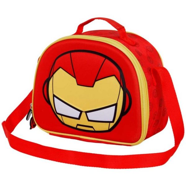 Karactermania Kühltasche Iron Man Picknicktasche Frühstückstasche Kinder Umhängetasche Lunch