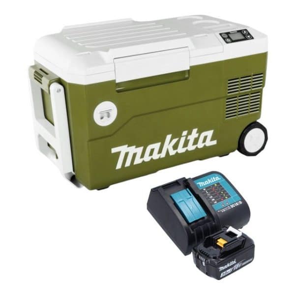 Makita Kühlbox DCW 180 SFO 36 V (2x 18 V) 20 L Olive + 1x Akku 3