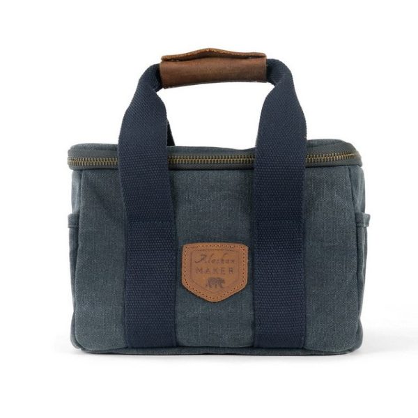 Outbacker Kühltasche Lunch Box Nomade-Kühltasche aus gewachstem Canvas und Leder