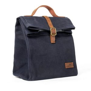 Outbacker Kühltasche Lunch bag Rambler -Isolierte Kühltasche aus gewachstem Canvas und Lede