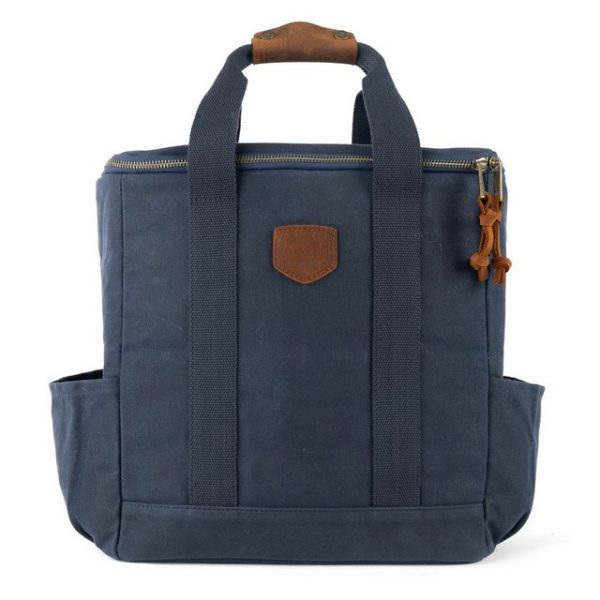 Outbacker Kühltasche Stroller Kühltasche aus gewachstem Canvas und Leder