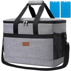 Trizand Kühltasche Thermo Isolierte Picknicktasche Strandtasche Kühltasche mit Akku 20L